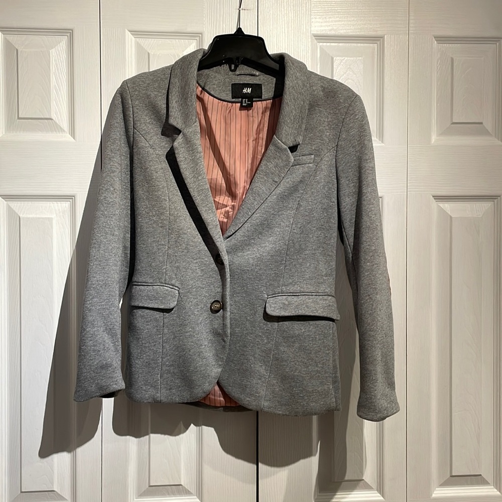 H&M gray blazer size 10